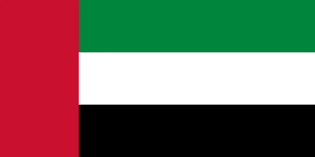 Bandera de los Emiratos Árabes Unidos