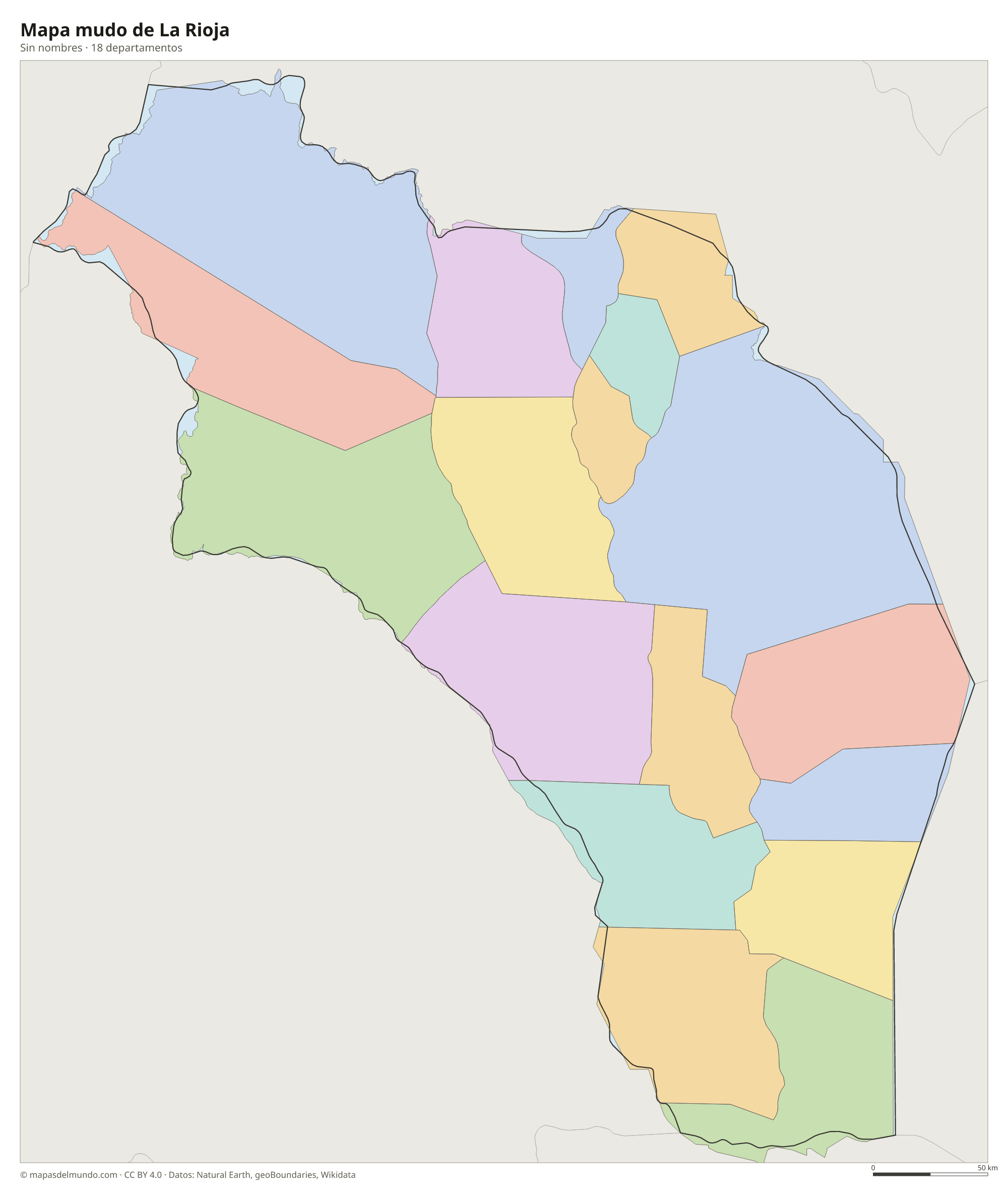 Mapa mudo de La Rioja