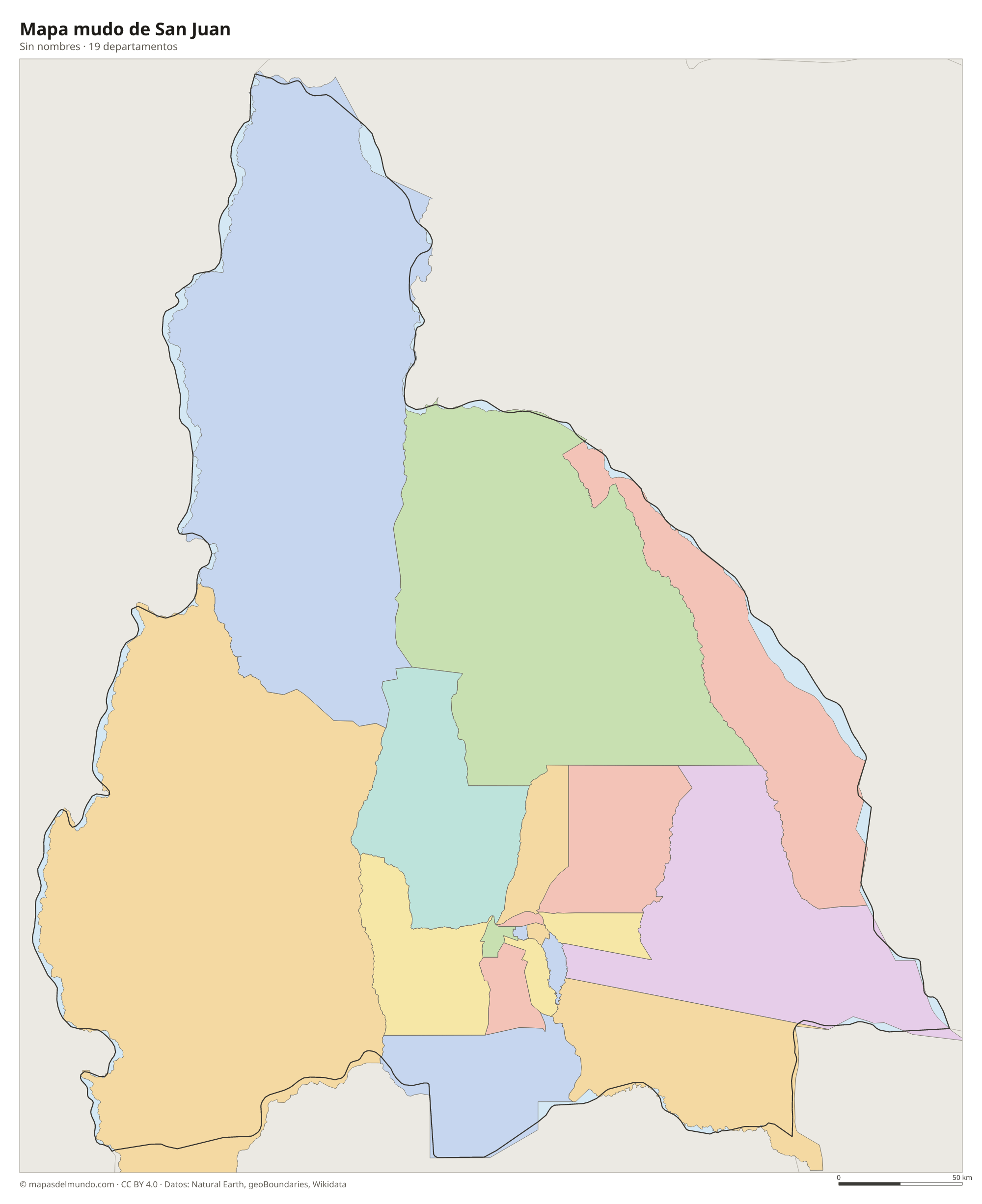 Mapa mudo de San Juan