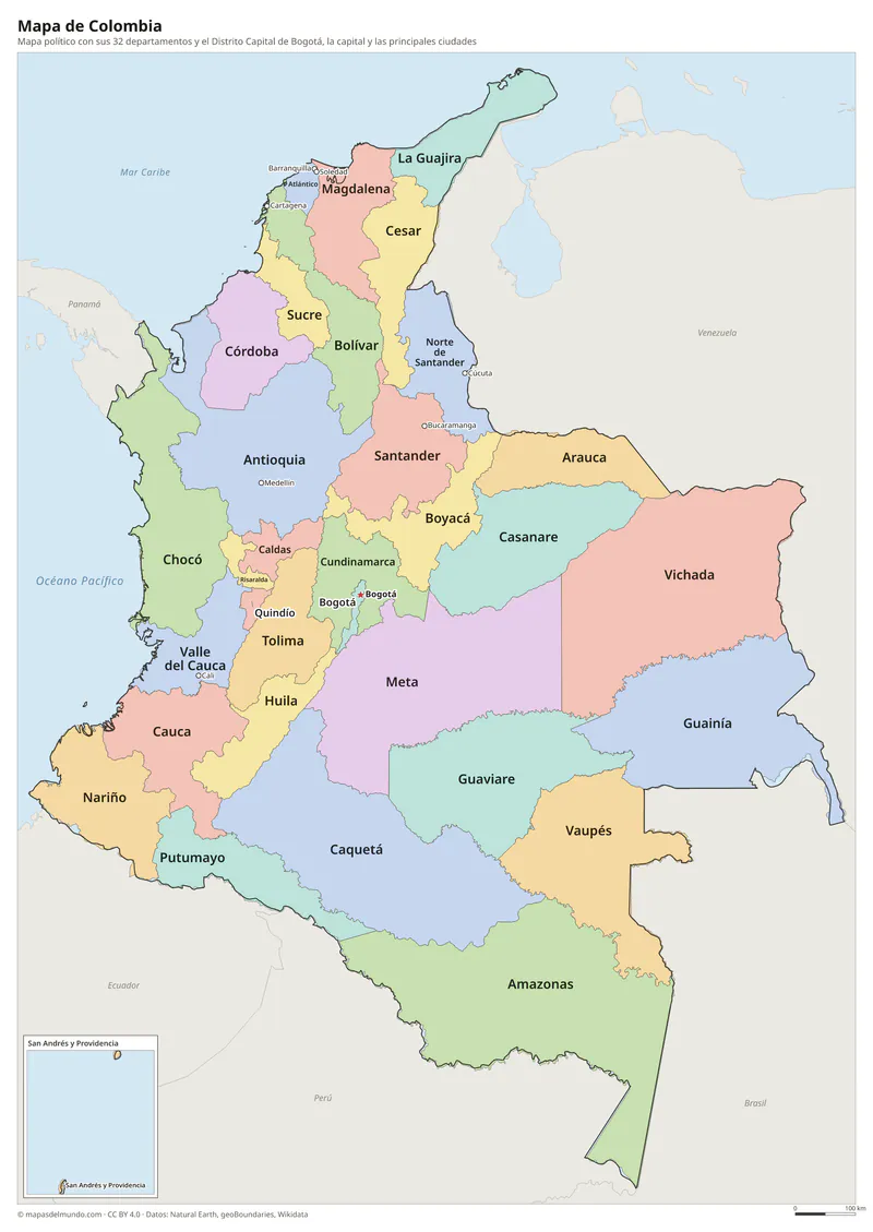 Mapa de Colombia