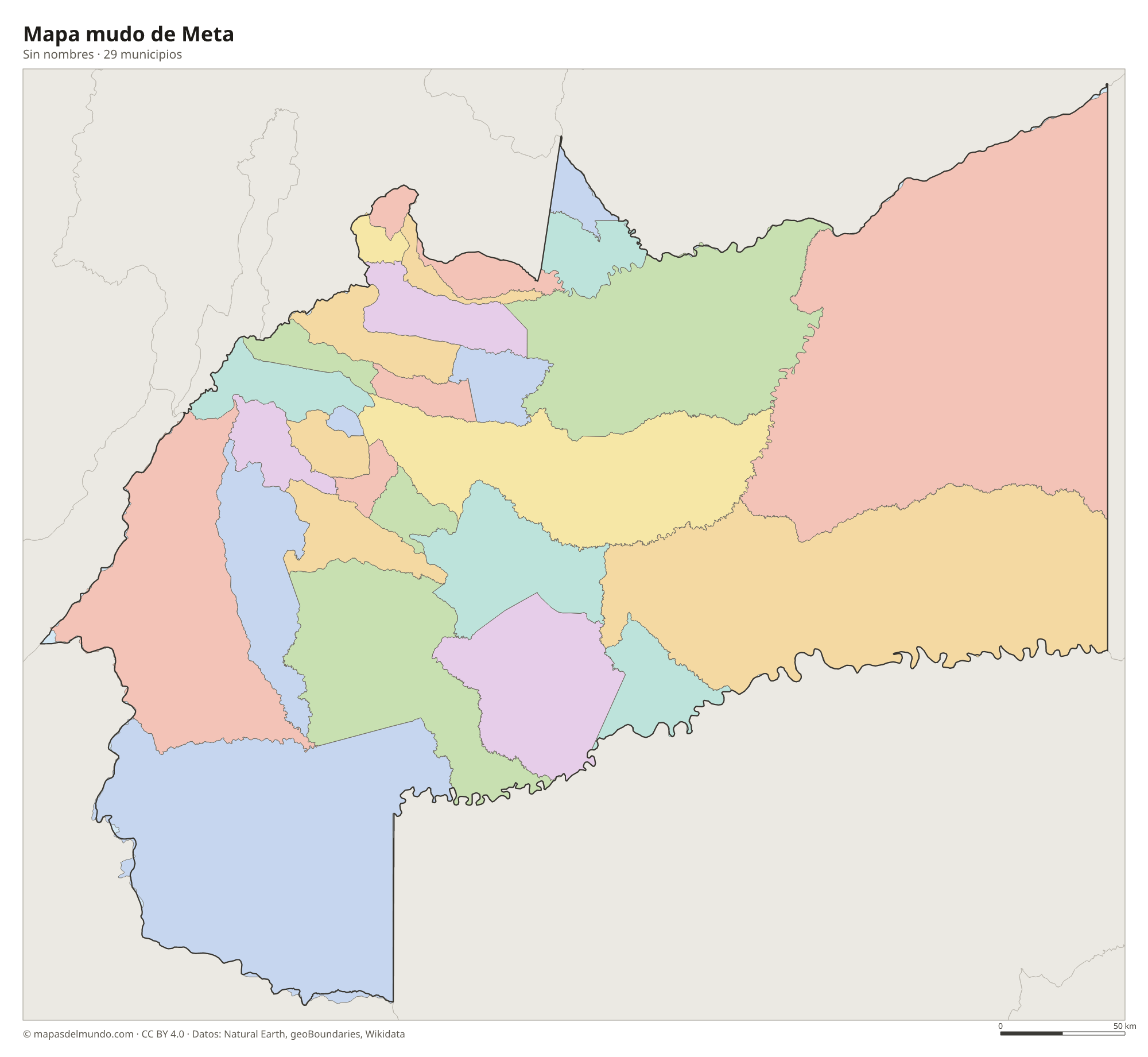 Mapa mudo de Meta