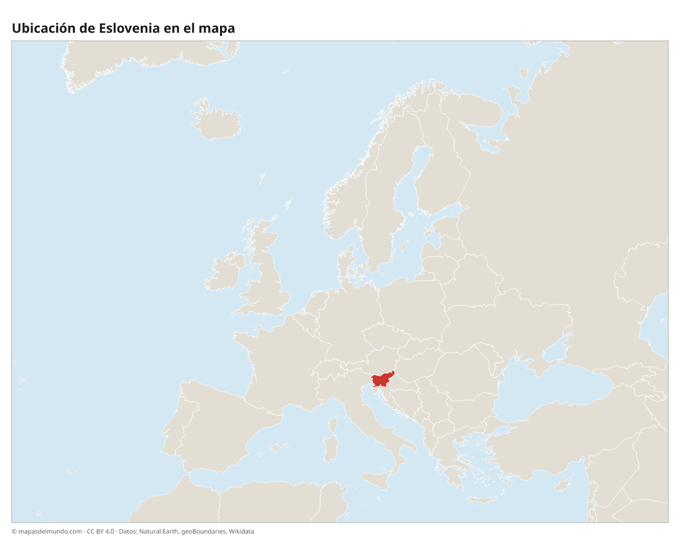 Ubicación de Eslovenia en el mapa