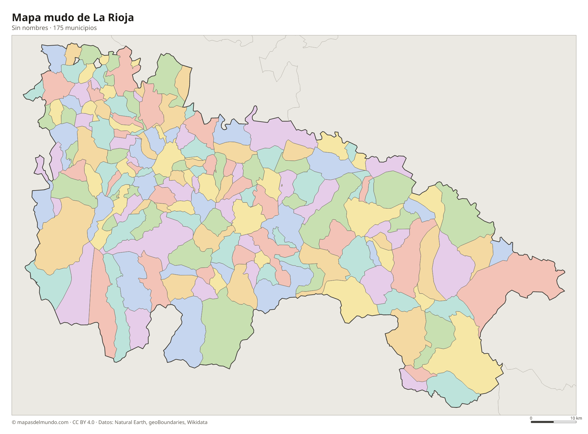 Mapa mudo de La Rioja