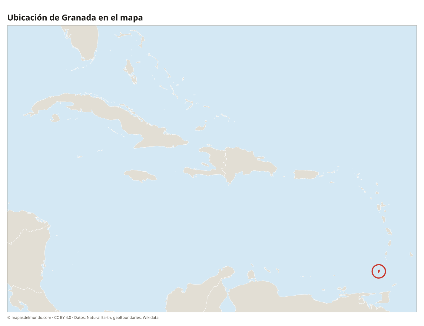 Ubicación de Granada en el mapa