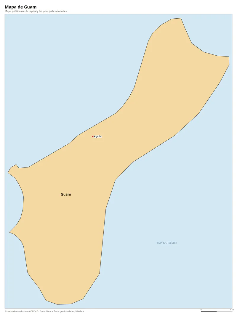 Mapa de Guam