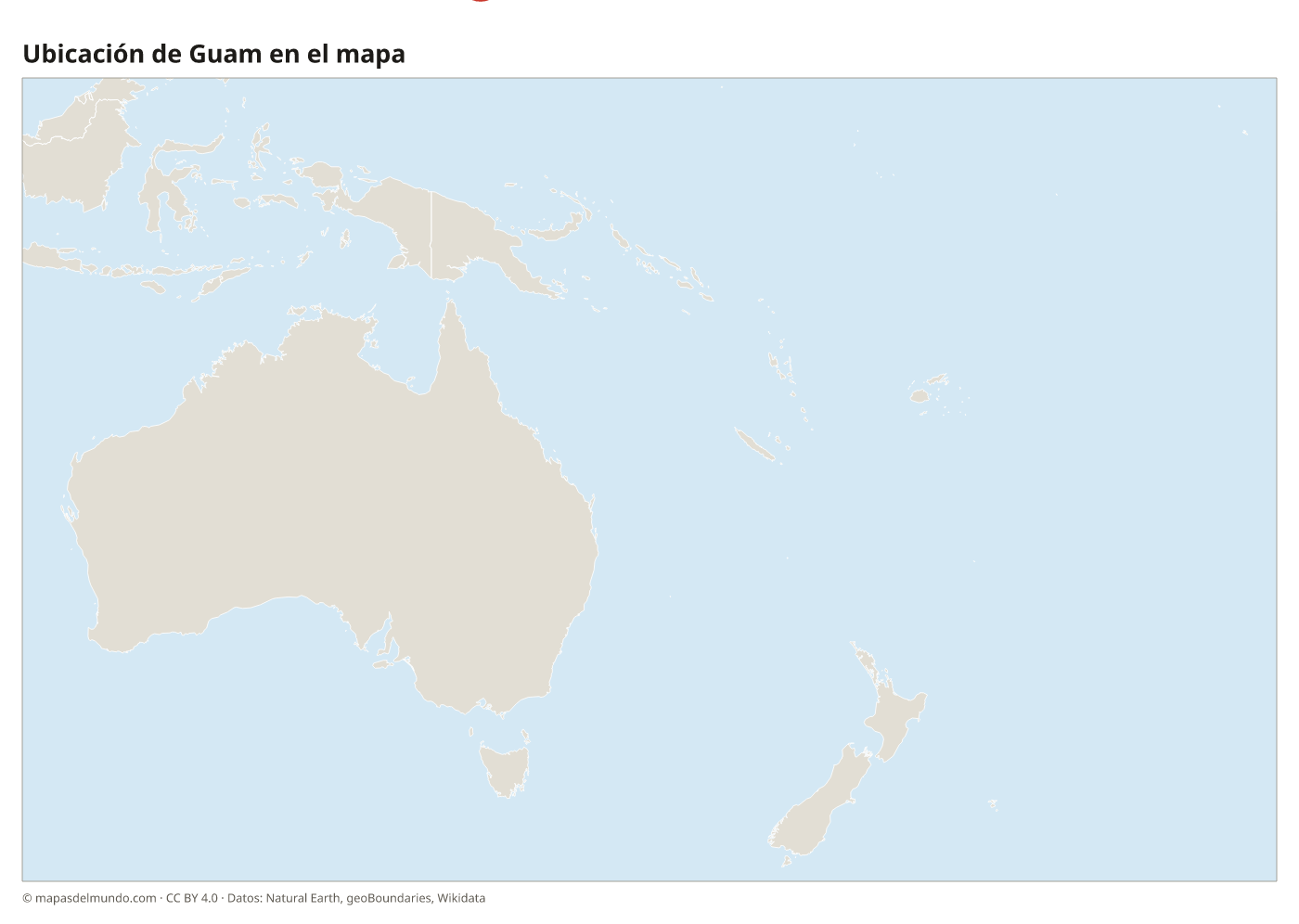 Ubicación de Guam en el mapa