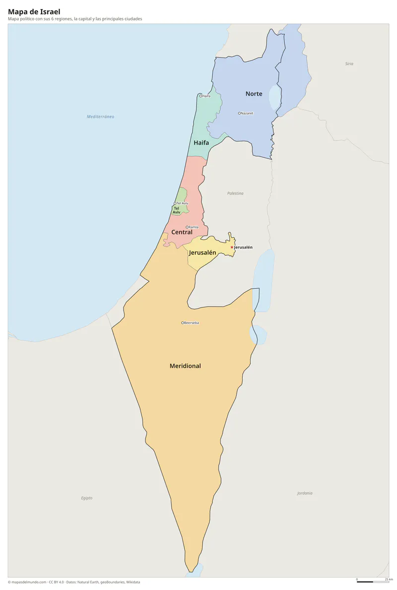 Mapa de Israel