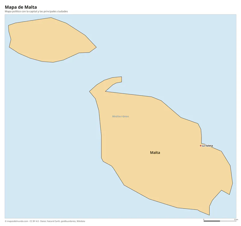 Mapa de Malta