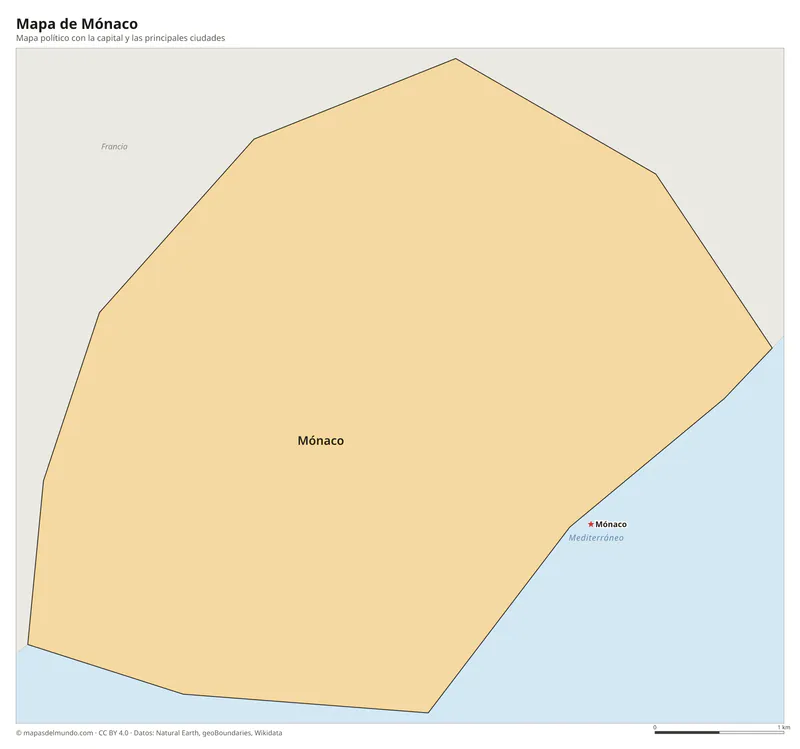 Mapa de Mónaco