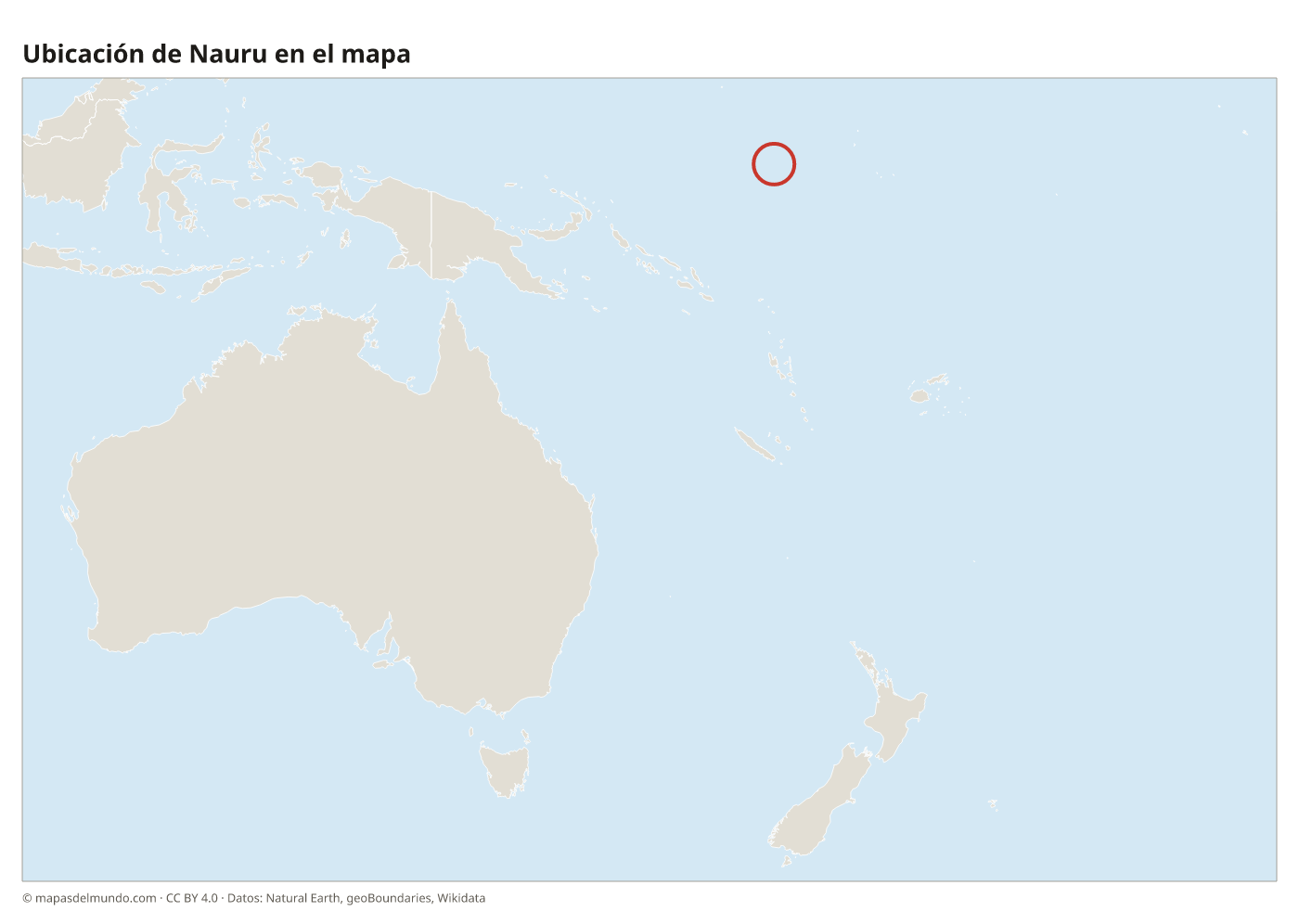 Ubicación de Nauru en el mapa