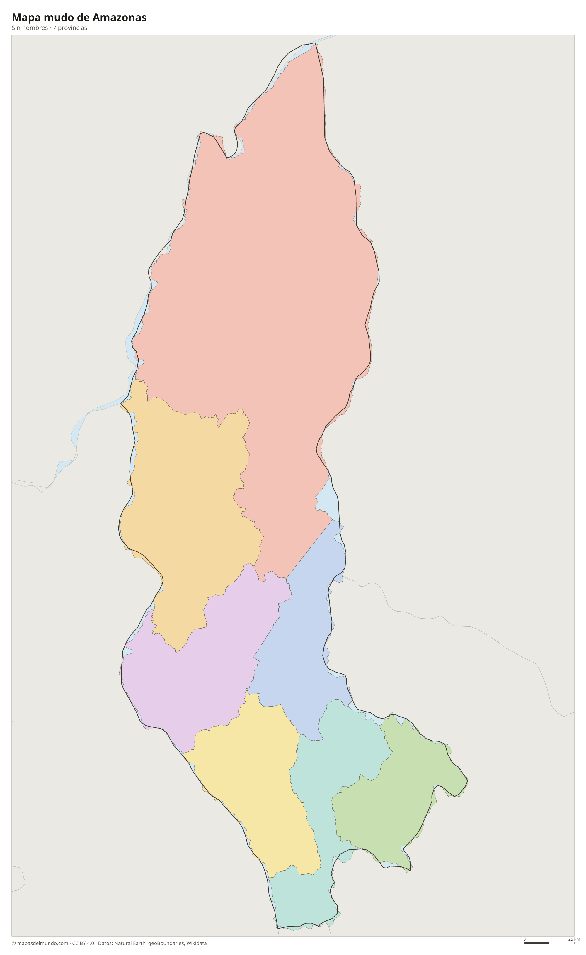 Mapa mudo de Amazonas