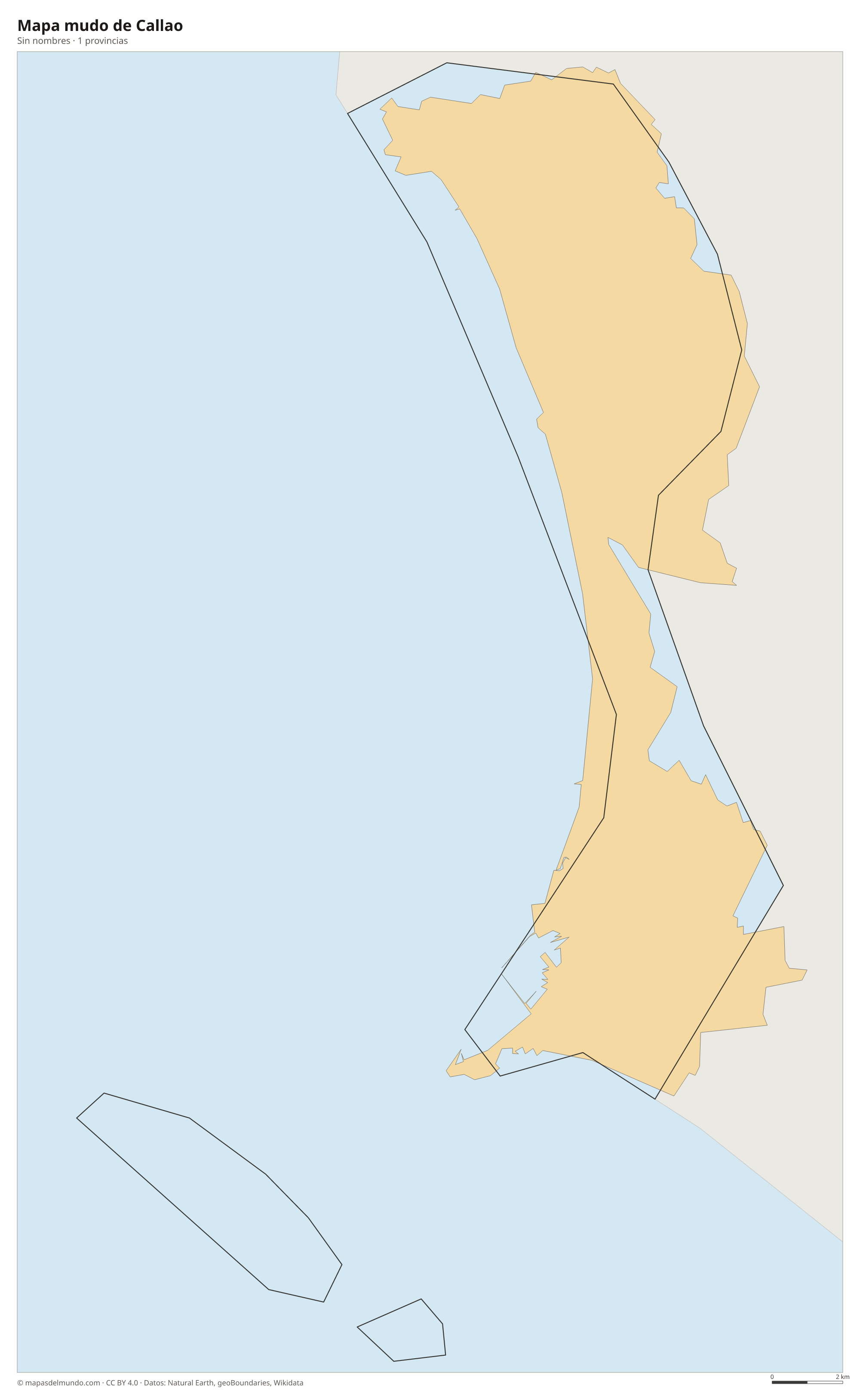 Mapa mudo de Callao