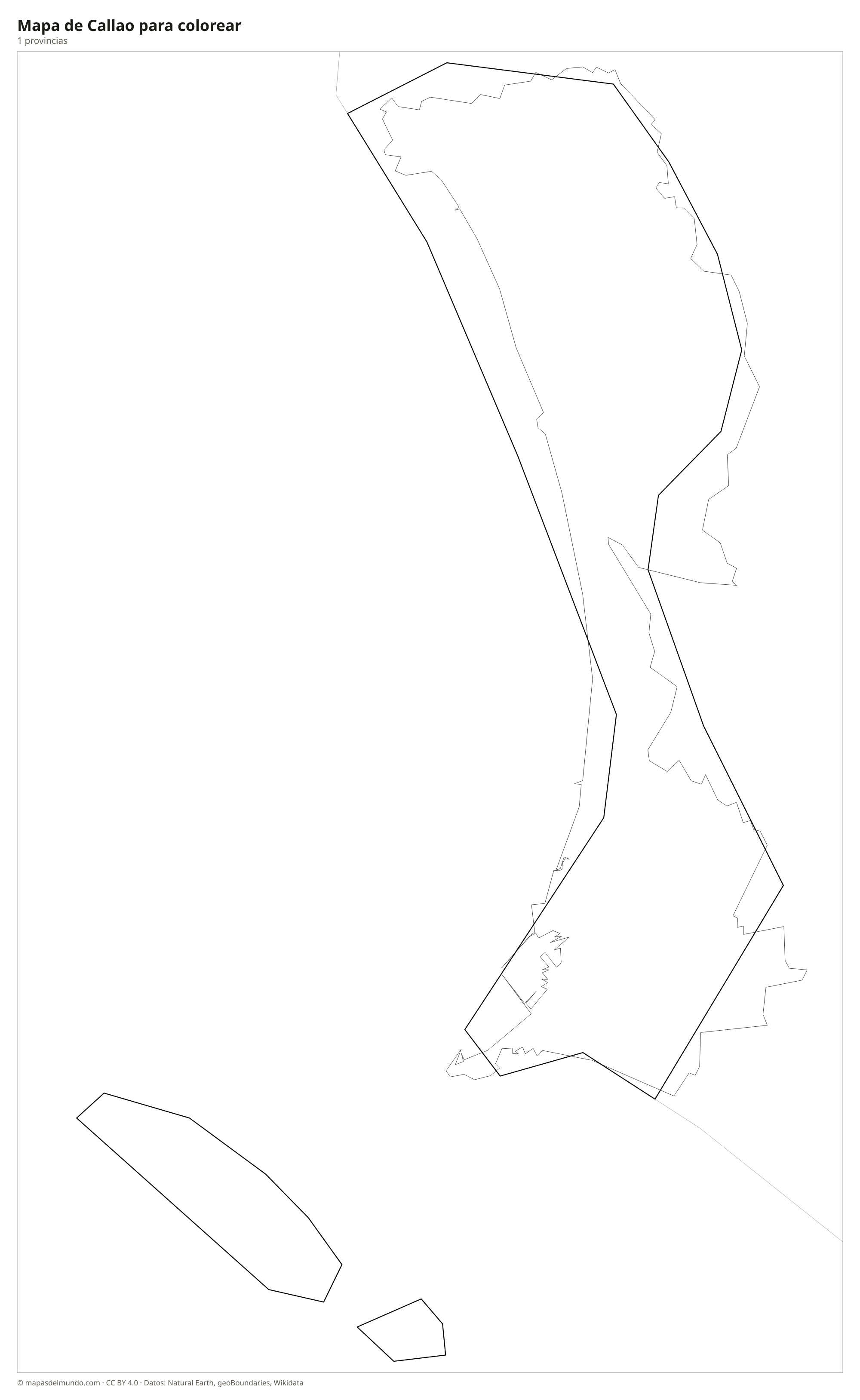Mapa de Callao para colorear