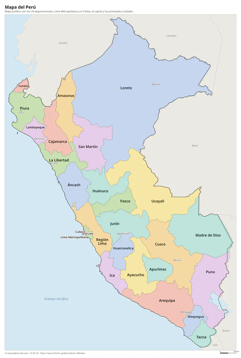 Mapa del Perú