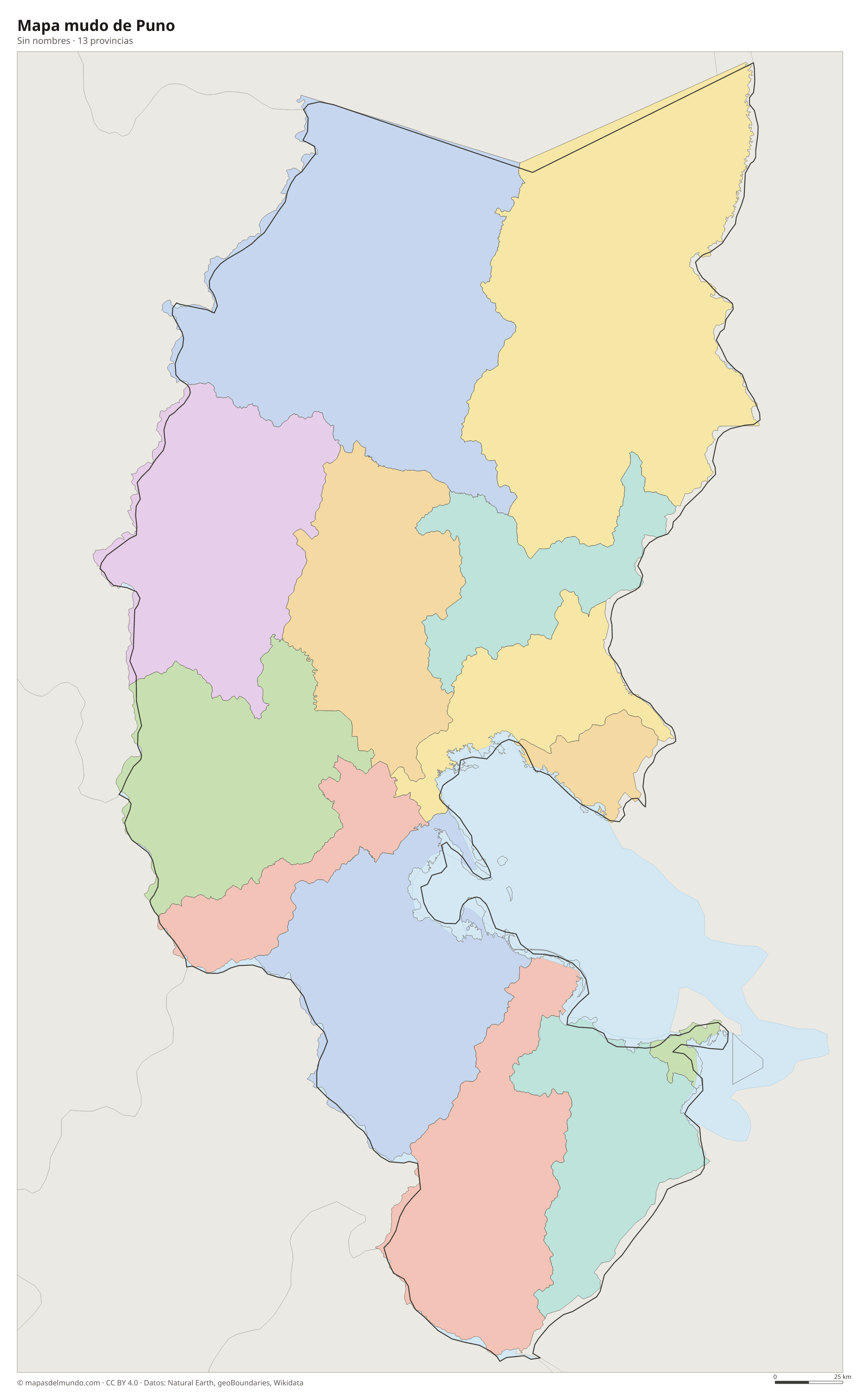 Mapa mudo de Puno