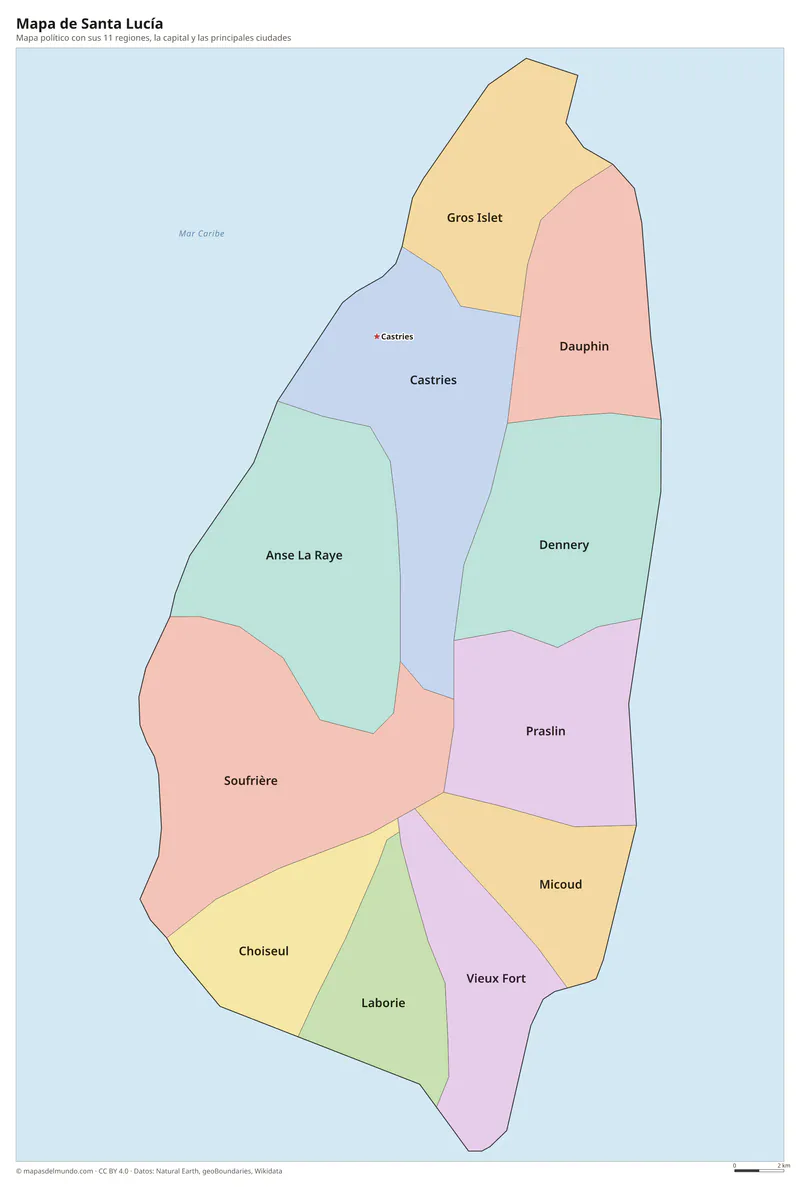 Mapa de Santa Lucía