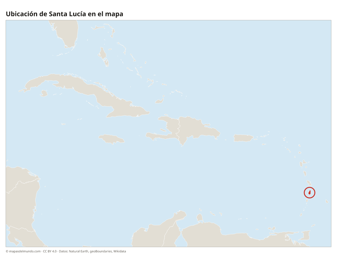 Ubicación de Santa Lucía en el mapa