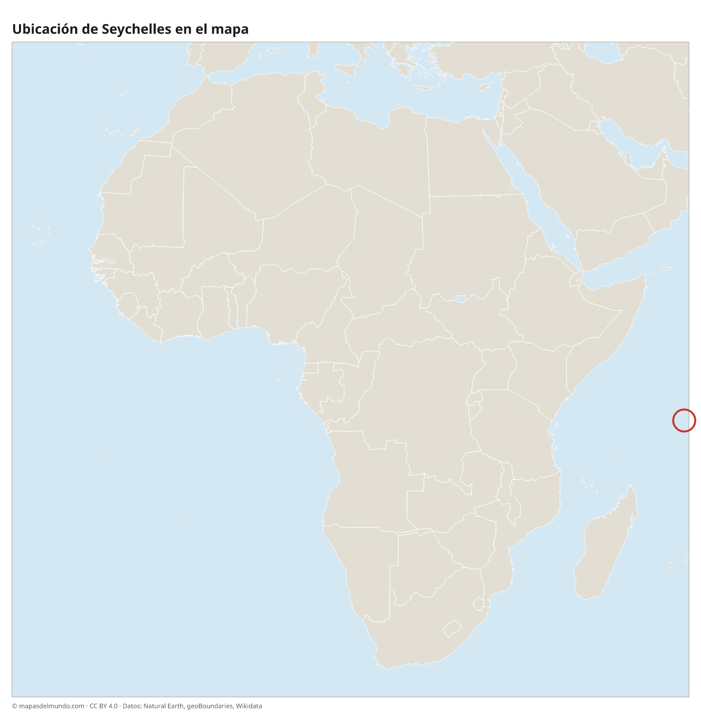 Ubicación de Seychelles en el mapa