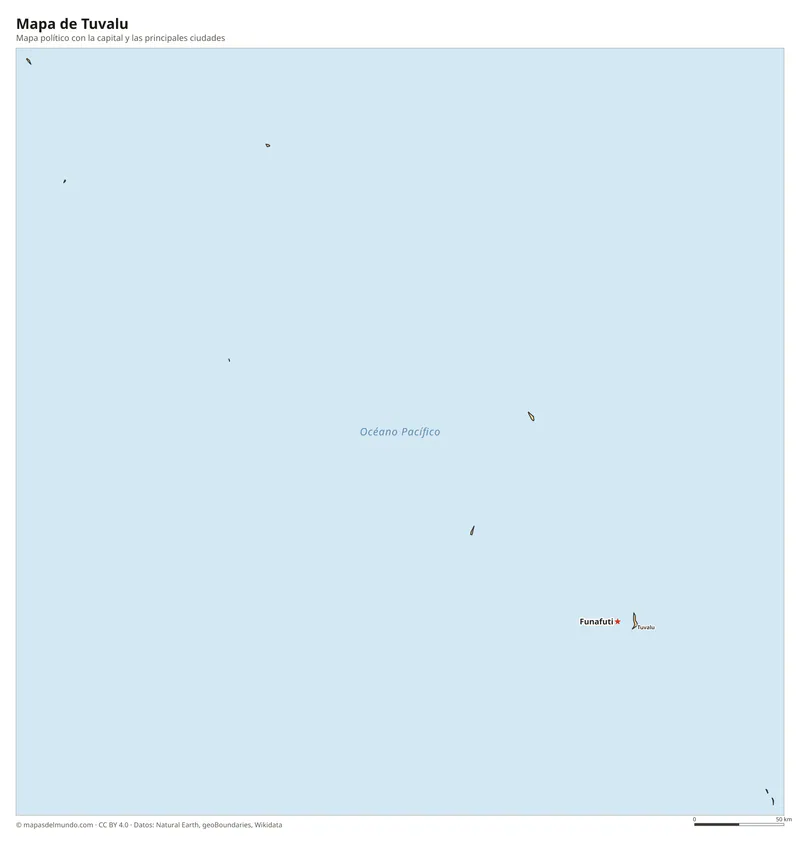 Mapa de Tuvalu